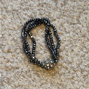 Elegant Silver Beaded Bracelet